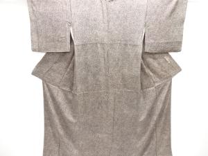 染谷梅治作　のり散らし模様小紋着物